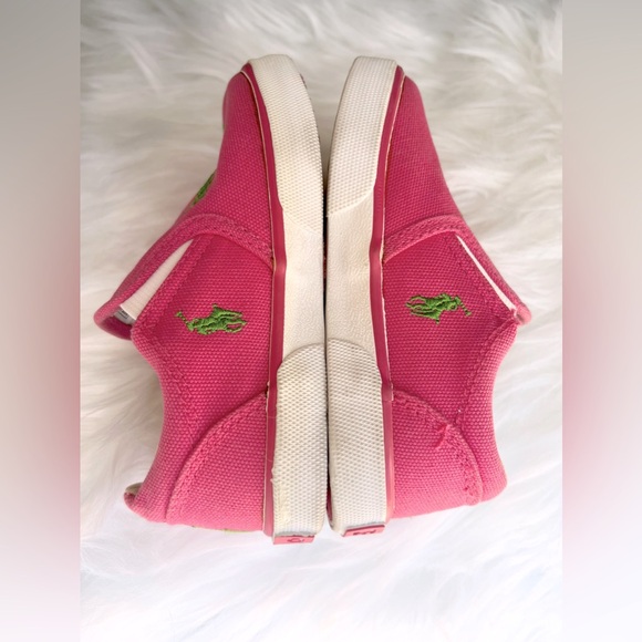 Polo Ralph Lauren toddlers fuchsia slip on size 8 - Picture 9 of 14